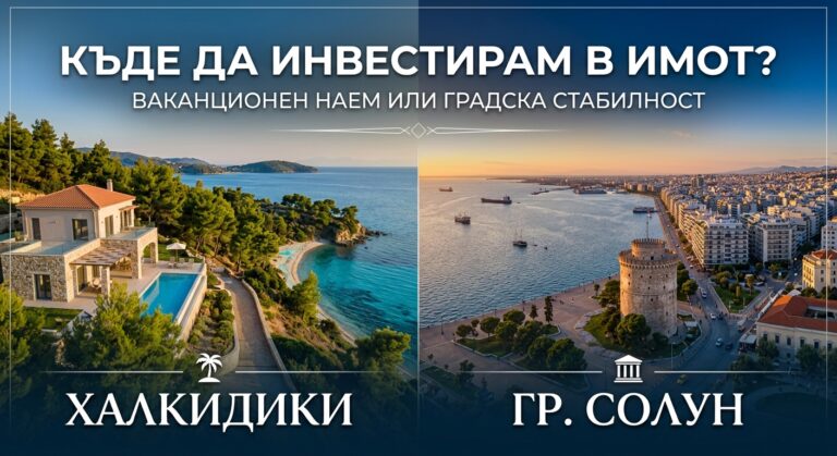 Къде да инвестирам в имот? Халкидики или Солун