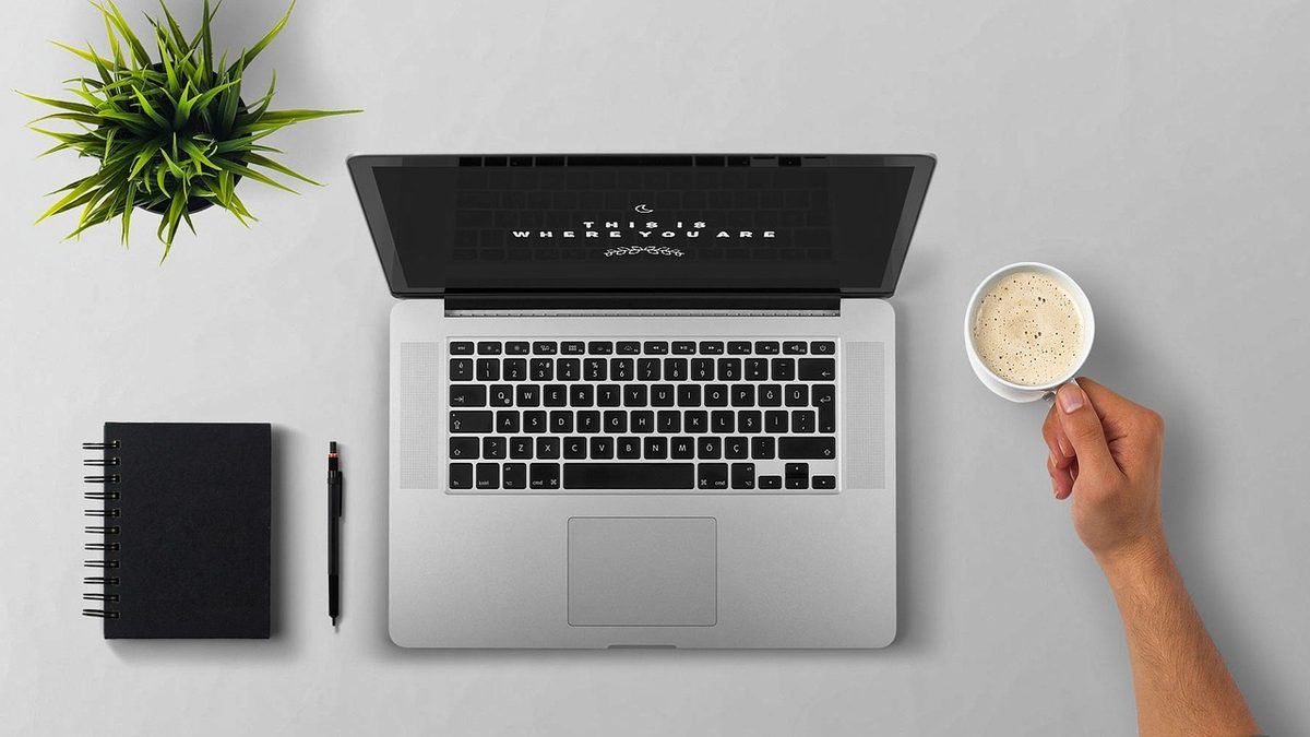 Laptop-friendly desk space